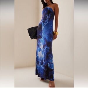 Elegant Blue Women's Dress